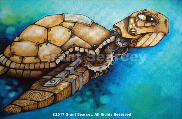 ★Original ART ‘Turtle’ Vintage 1946 Turtle Art Print, Original Loggerhead Turtle
