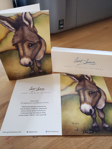 Earl the Donkey Greeting Cards