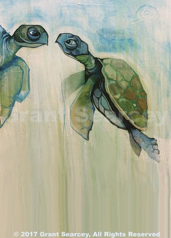 Finding Love - Kissing Sea Turtles