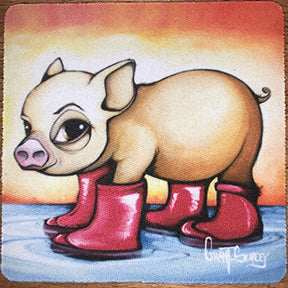 Olivia Pig in Boots Coaster