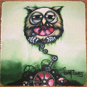 Steampunk Owl Coaster