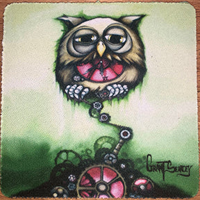 Steampunk Owl Coaster